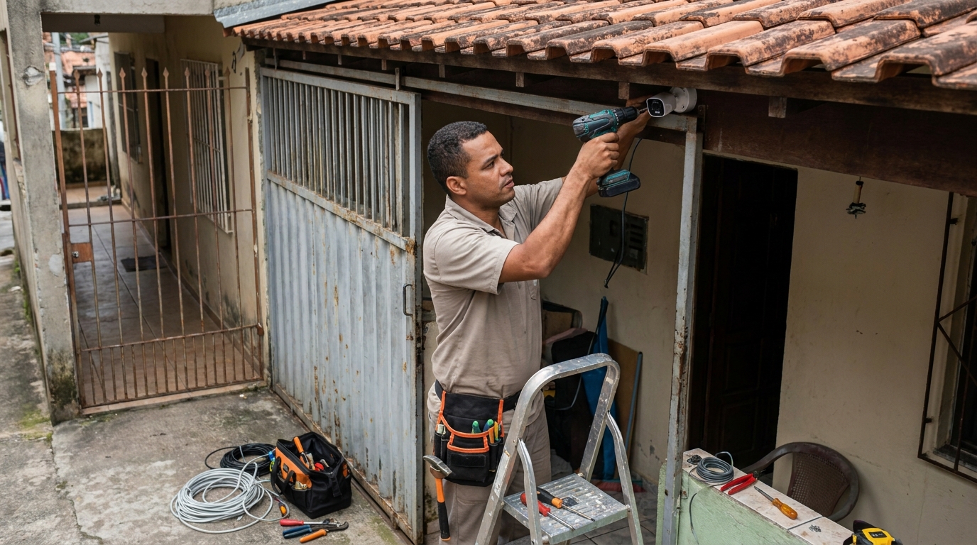 Instalação de Câmera Residencial em Indaiatuba‑SP